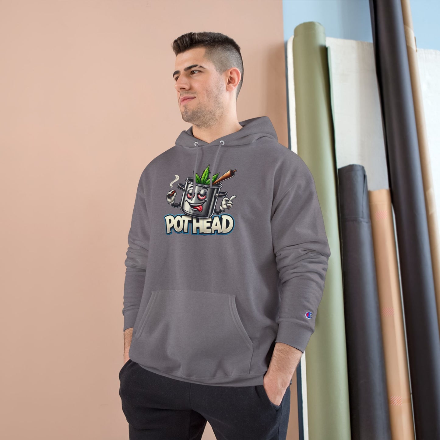 Pothead Champion Hoodie - Embrace Uniqueness and Chill Vibes