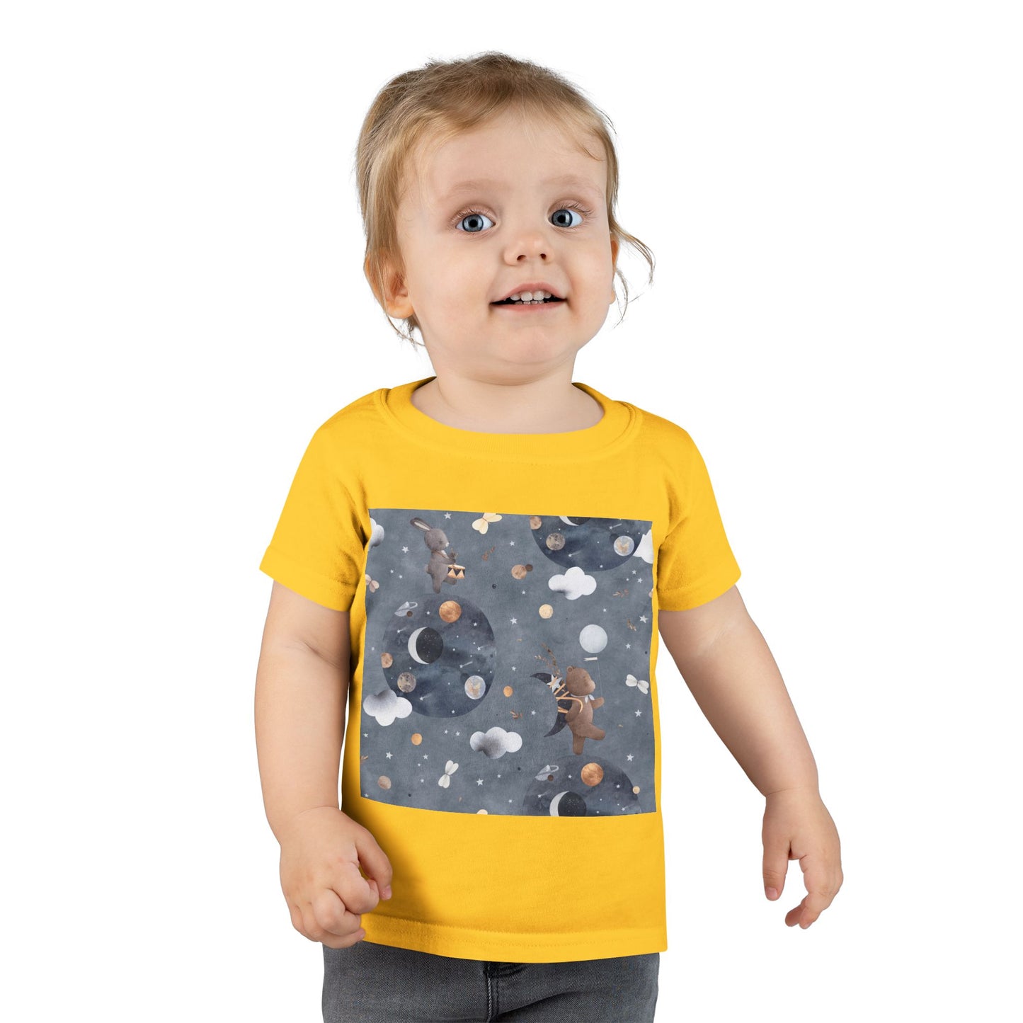 Toddler T-Shirt with Space Design | Perfect for Kids, Unique Gifts, Birthday Outfits, Playtime, Casual Wear
