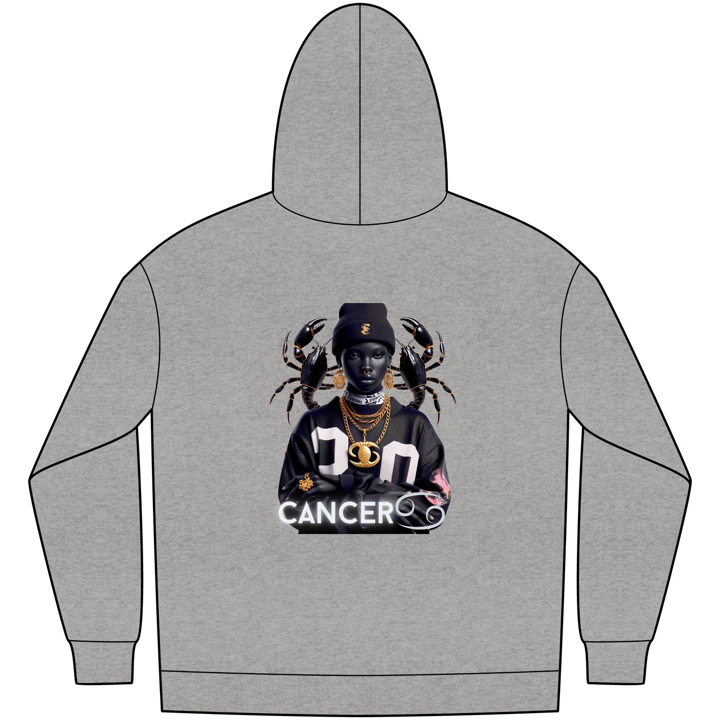 Stylish Cancer Zodiac Hoodie - Perfect for Astrology Lovers, Birthday Gifts, Cool Streetwear, Unique Zodiac Apparel, Everyday Comfort