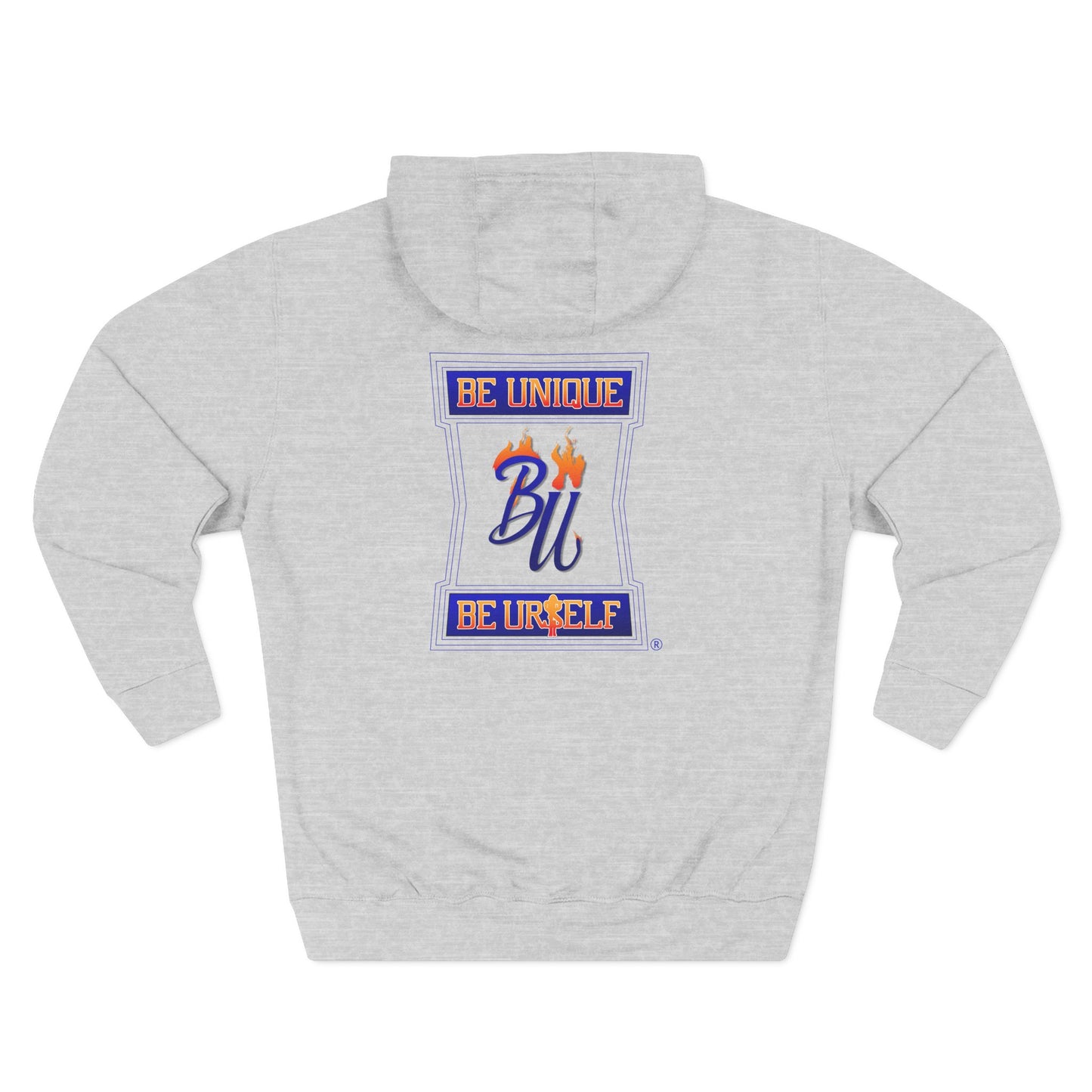 Unique Three-Panel Fleece Hoodie for Trendsetters, Cozy Smart Casual Wear, Gift for Birthdays, Celebrations, Everyday Style